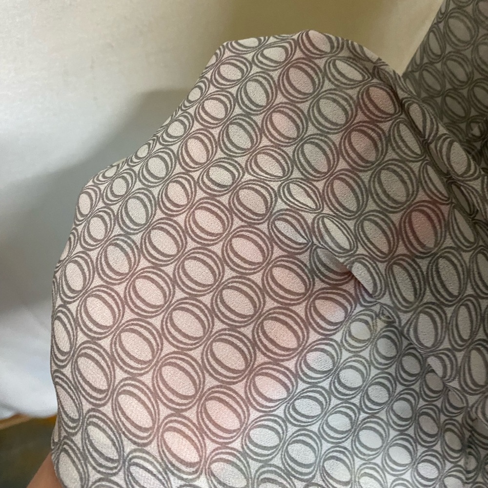 Women’s Sheer Long Sleeved Gray Shirt - Picture 6 of 7